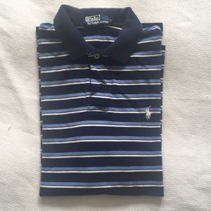 Blue stripe Ralph Lauren polo